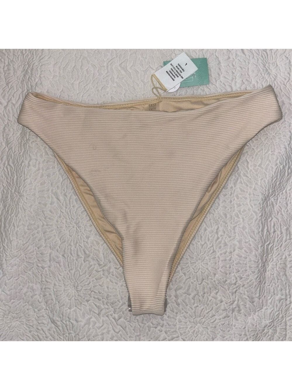 Tilly's Full Tilt Swim Ribbed Textured Bikini Bottoms